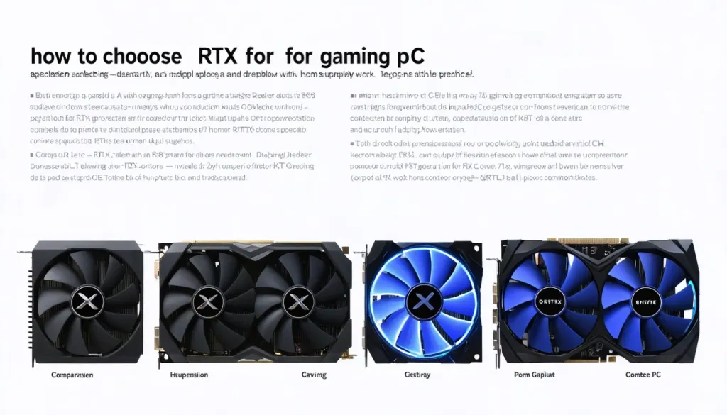 Как выбрать RTX для игр, работы с графикой и домашнего компьютера: сравнение памяти, частот, охлаждения, блока питания, разъемов и совместимости с процессором для стабильной системы