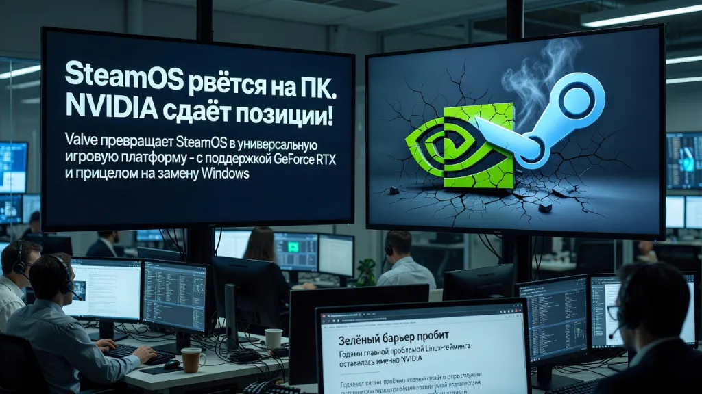 SteamOS рвётся на ПК. NVIDIA сдаёт позиции!